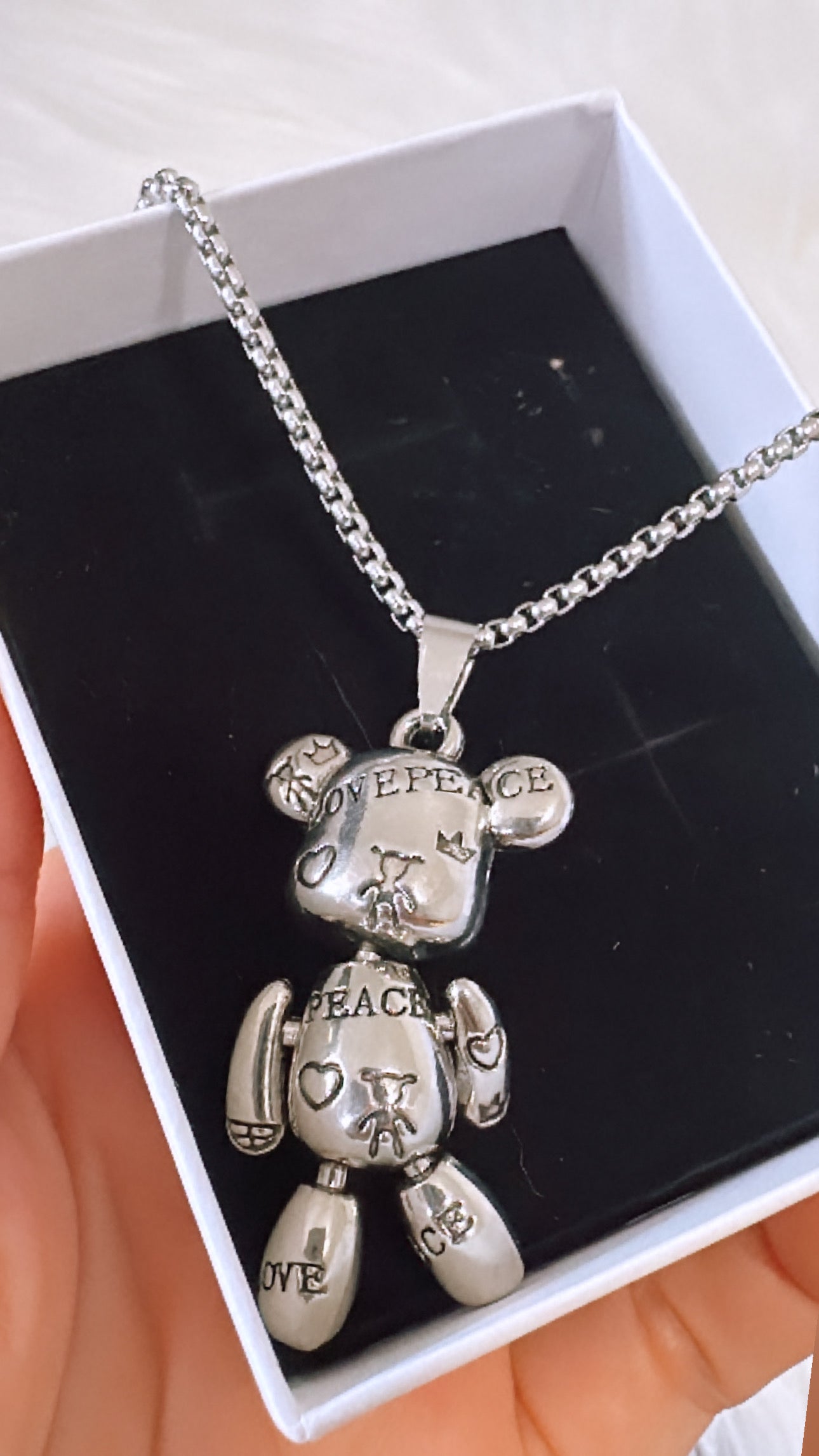 Silver Bear Necklace