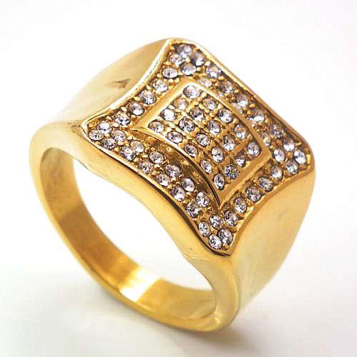 Square ring with zirconia