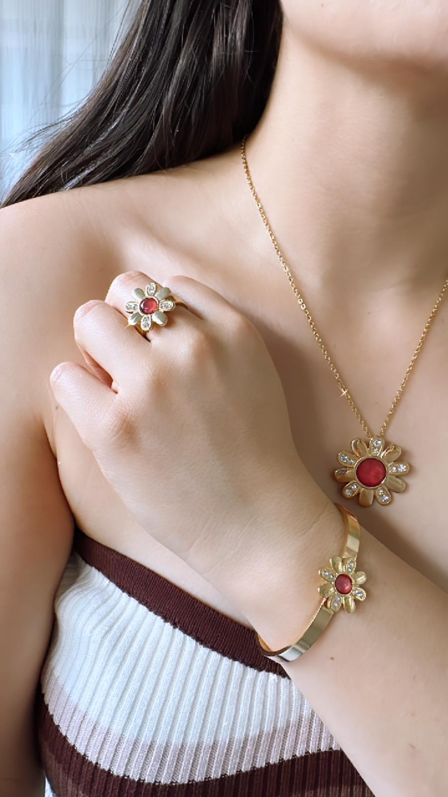 Red Flower Set