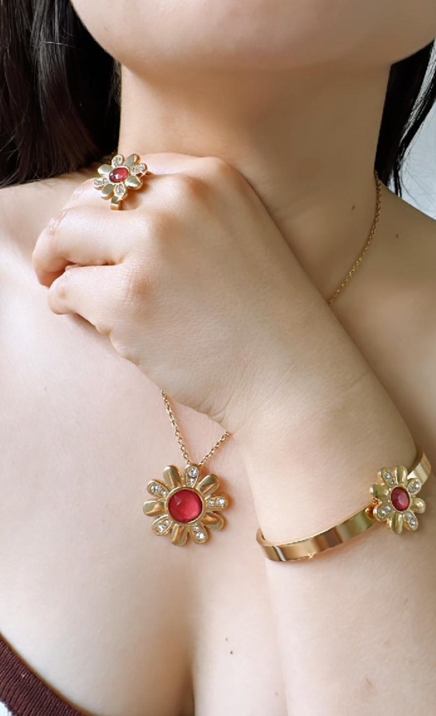 Red Flower Set