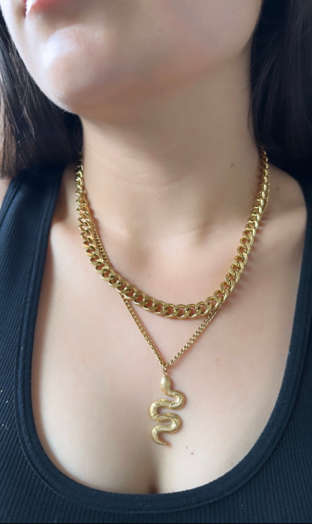 Snake Nacklace Chain Cuban